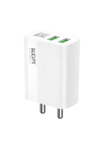 Fast Mobile Charger | Dual Port USB Charger | KM-CH330