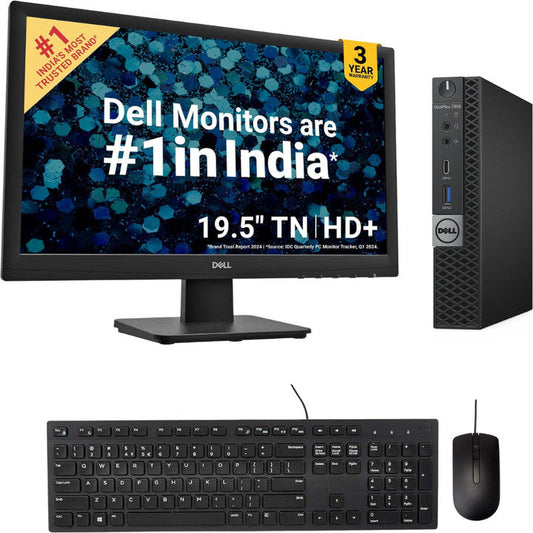FixMytech Assembled Desktop Computer Core i5 (7th Gen) (8 GB / 256 GB / Windows 10) with 20 inch Display