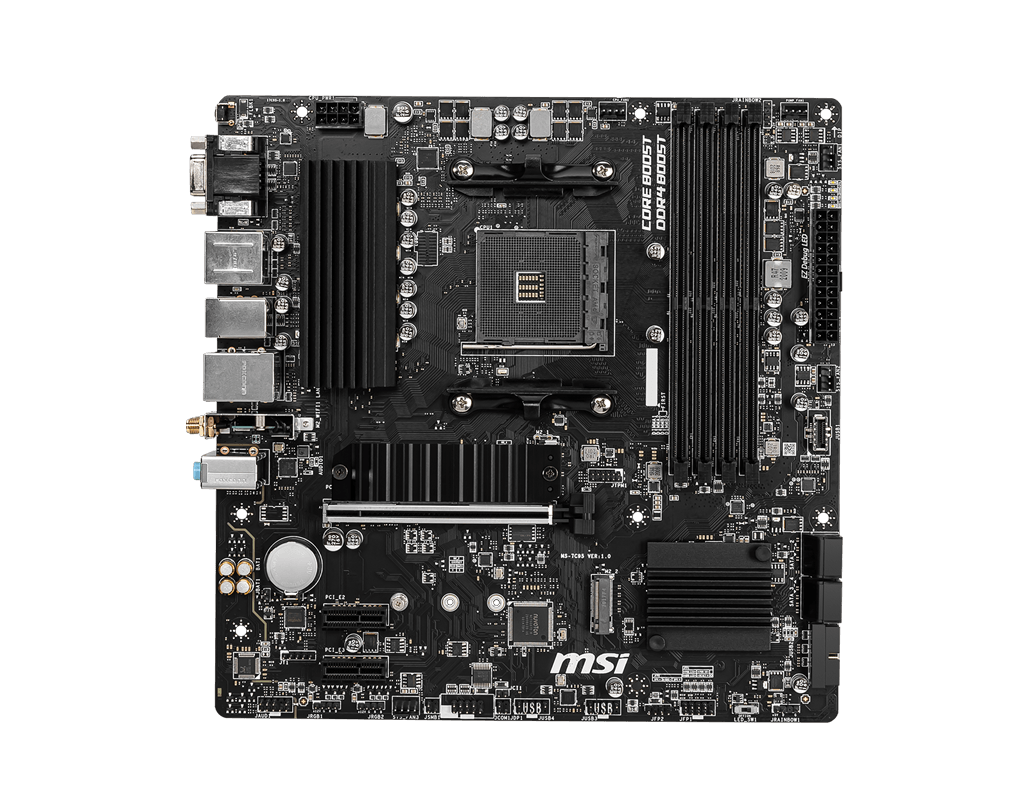 MSI B550M PRO-VDH WIFI AMD AM4 Motherboard (DDR4/PCIe 4.0/Wi-Fi/USB 3.2) 7C95-001R