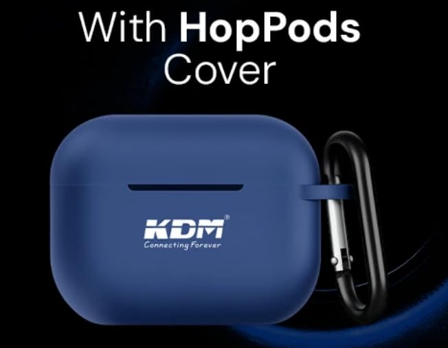 KDM A1 HopPods Bluetooth 5.4 Wireless Earbuds, 36 Hours Total Playtime with Case, 5H Single Charge, ENC Noise Cancellation,