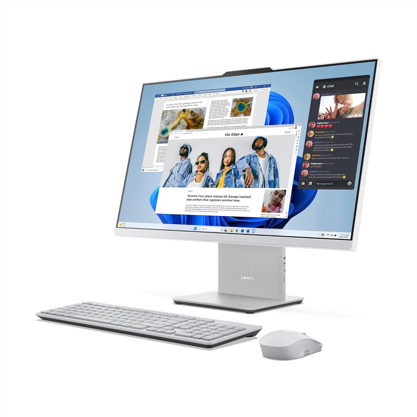 Lenovo IdeaCentre AIO 27" All-in-One Desktop [i3-1315U 13th Gen/8GB DDR5/512GB SSD/Win11/Office 24/Cloud Grey] F0HM00PKIN