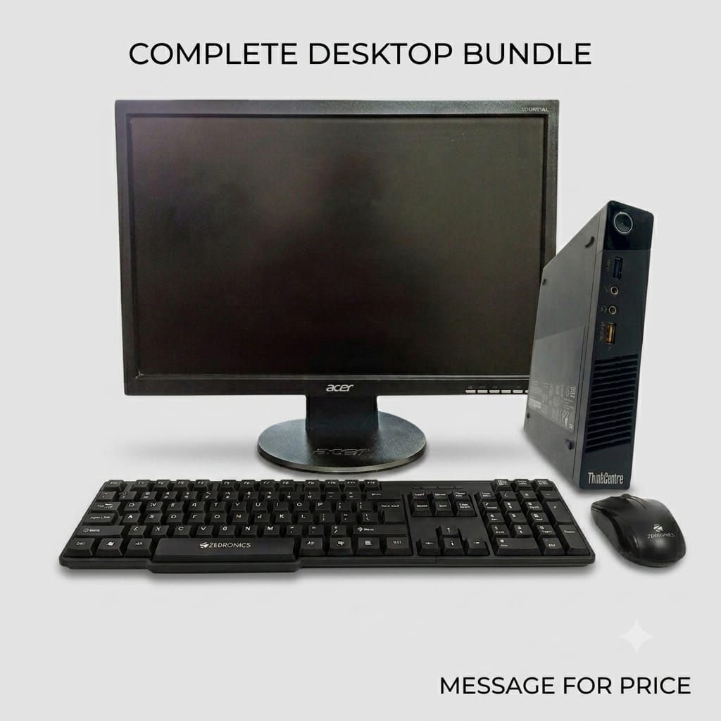 i5 Complete Desktop PC Setup | 8GB RAM, 256GB SSD, Acer Monitor & Zebronics Combo