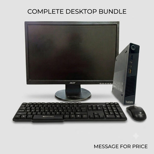 i5 Complete Desktop PC Setup | 8GB RAM, 256GB SSD, Acer Monitor & Zebronics Combo