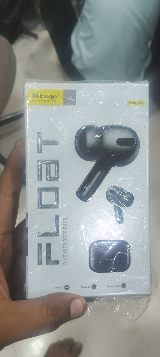 Hitage FLOAT TWS-803 True Wireless Earbuds with Deep Bass, Type-C Charging & Bluetooth 5.X